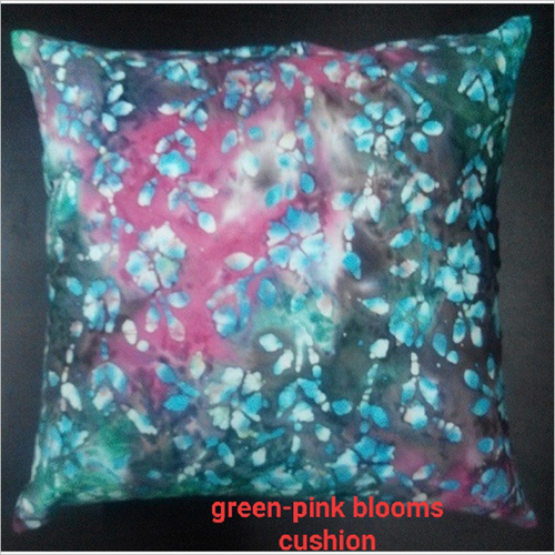 Multicolor Gree Pink Blooms Cushion