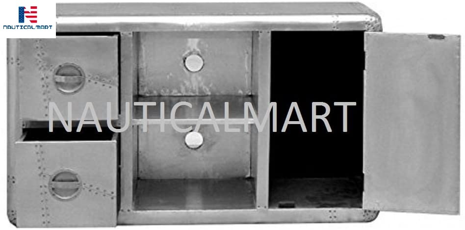 Aviator Nauticalmart Aluminium Tv Dresser Sideboard With Drawers