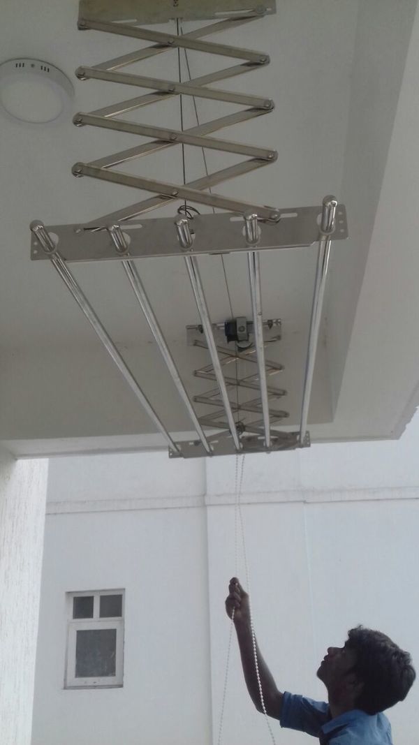 Silver Ceiling Cloth Hangers Installation Service In Coimbatore