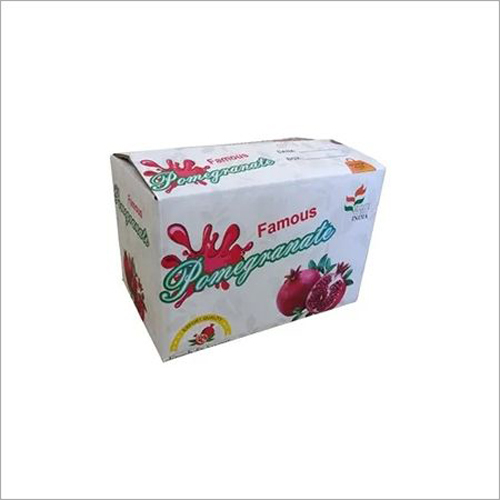 Pomegranate Packaging Box - Food Grade Paper, Customized Size, Multicolor, Rectangular Shape | Ideal for Industrial and Commercial Use