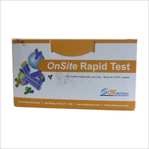 On Site Rapid Diagnostic Test Kit Gender: Unisex