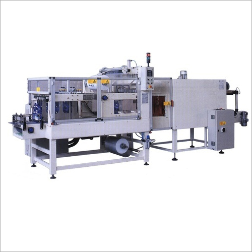 Automatic Shrink Wrapping Machine - Stainless Steel, 3400x1820x3300 mm, Industrial Color | Fully Automatic, Low Power Consumption, PLC Control, 35 Packages per Minute