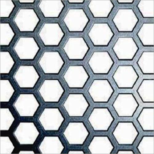 Hexagonal Hole Perforated Sheet - Metal, 12 Millimeter Thickness | Sturdy, Corrosion Resistant, Temperature Variation Resilient