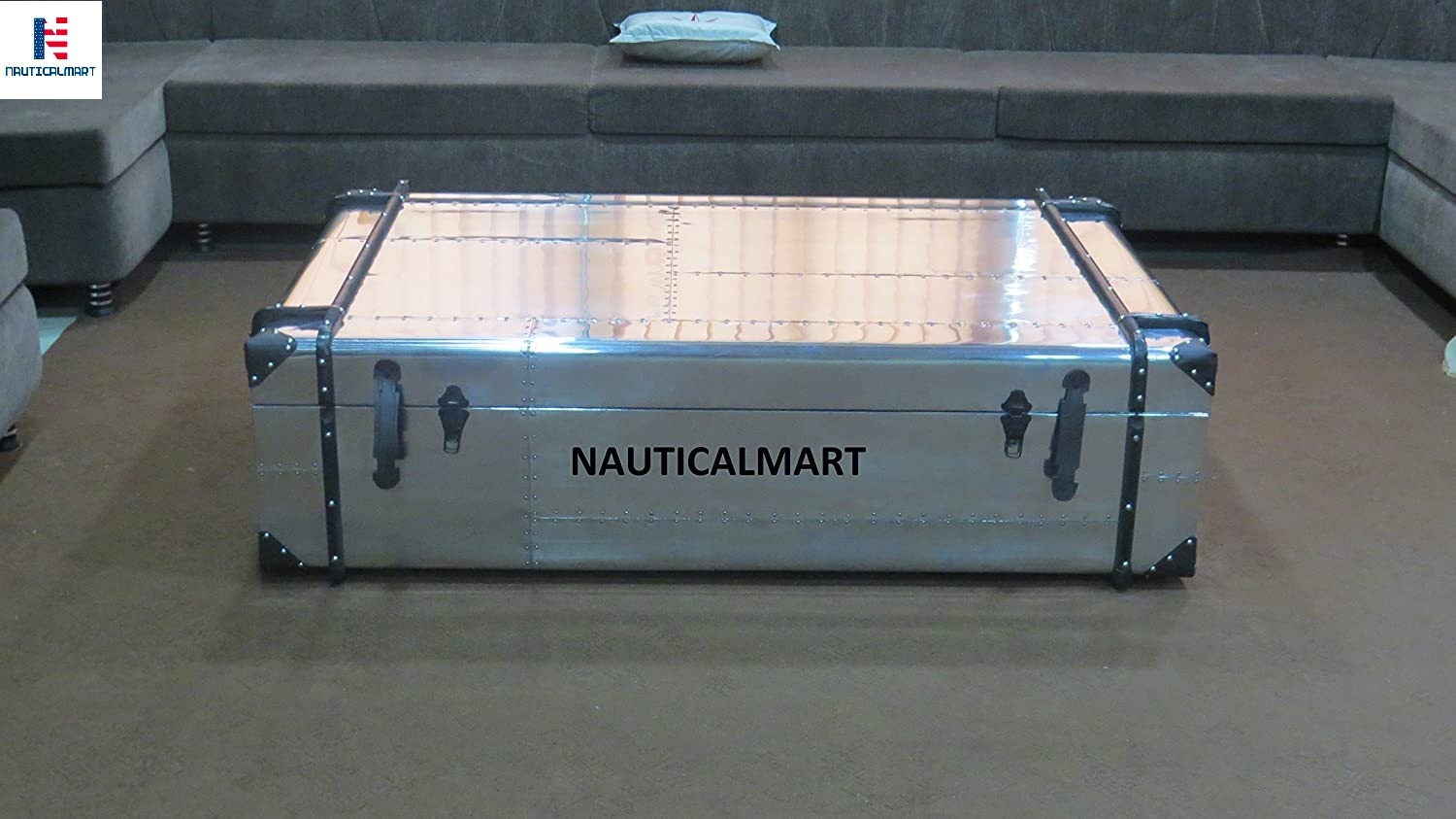 Nauticalmart Richard's Aluminum Trunk Coffee Table