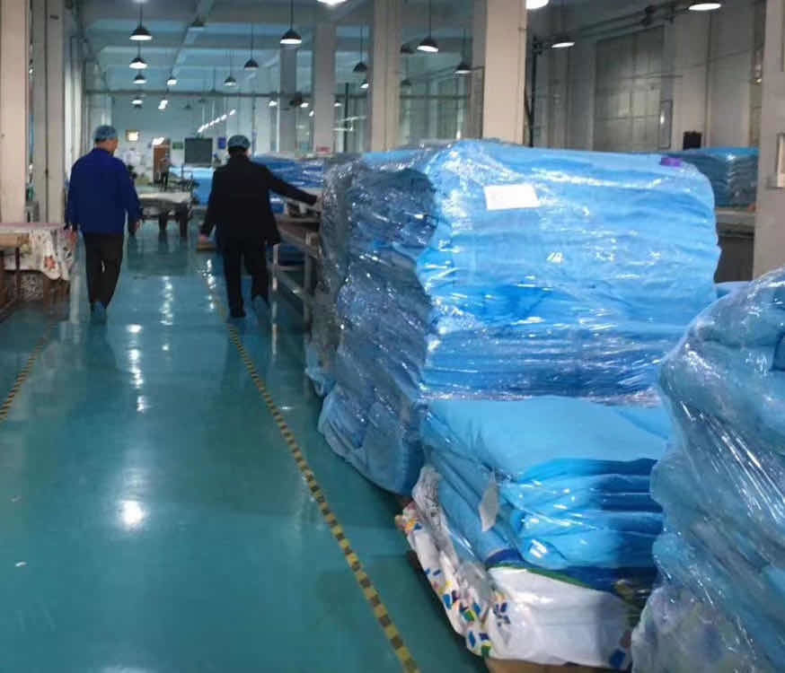 Blue Clear Cpe Isolation Gowns