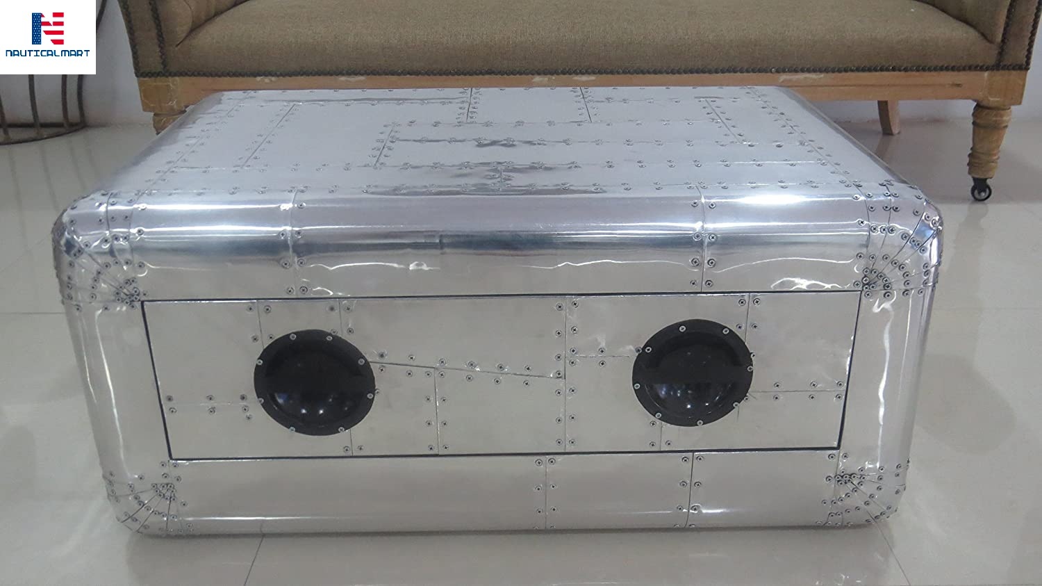 Nauticalmart Vintage Blackhawk Coffee Table Furniture