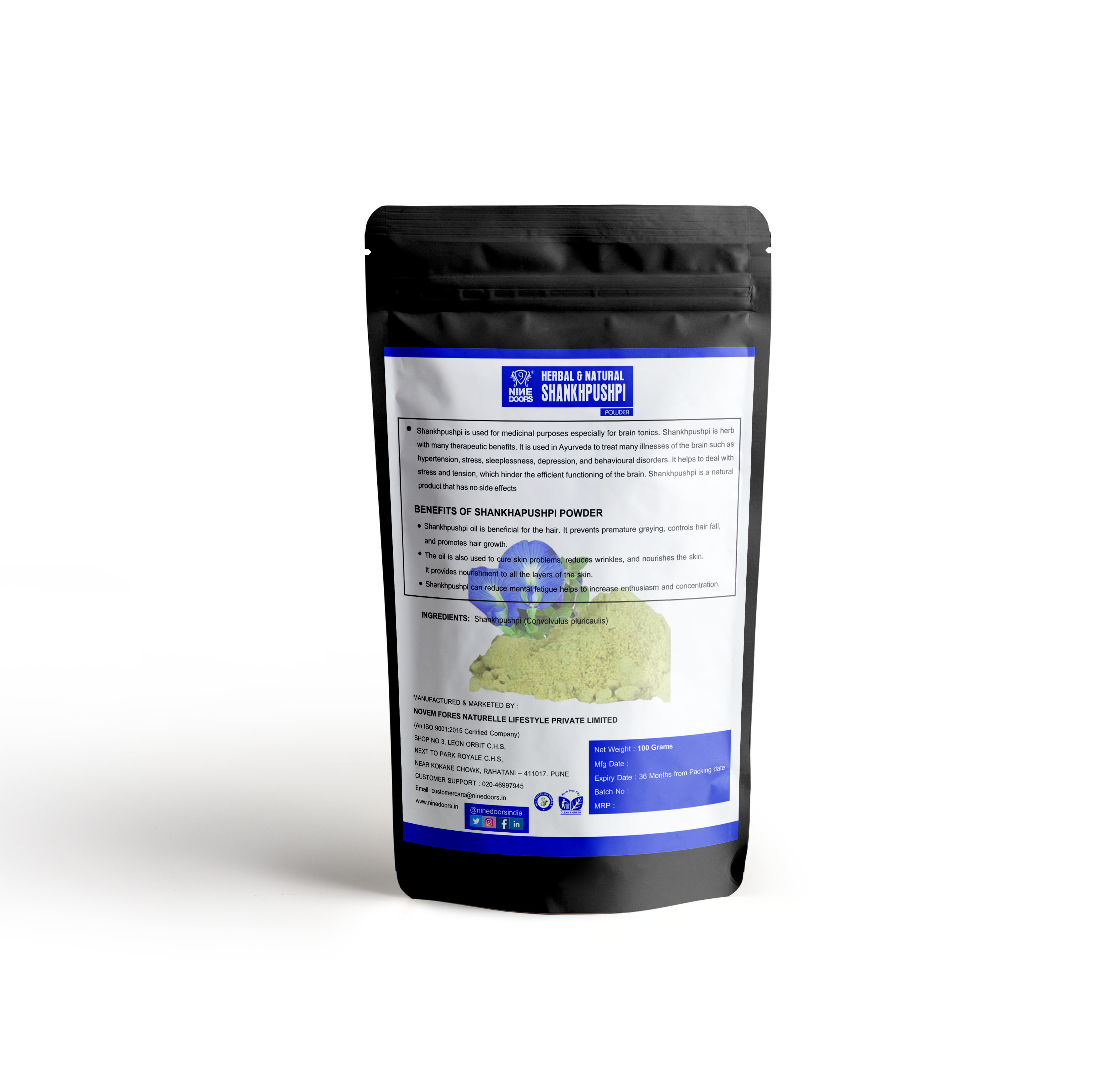 Shankhpusphi Powder Age Group: 16 - 60