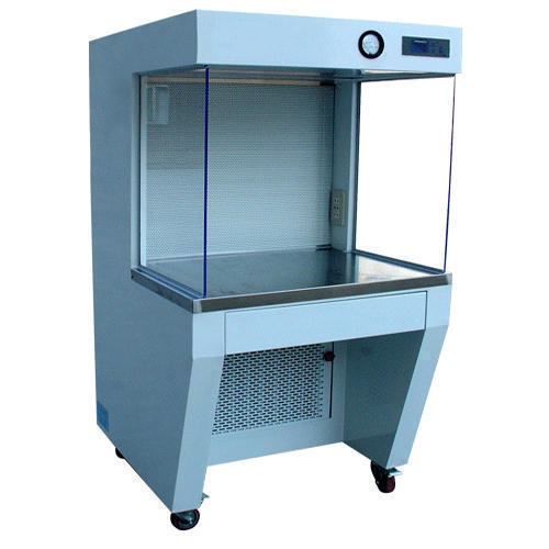 Vertical Laminar Air Flow - Hepa 99.997% Efficiency, 4x2x2 Ft Ivory & Blue Design, 220v Power Supply, Low Noise Level Below 65 Db