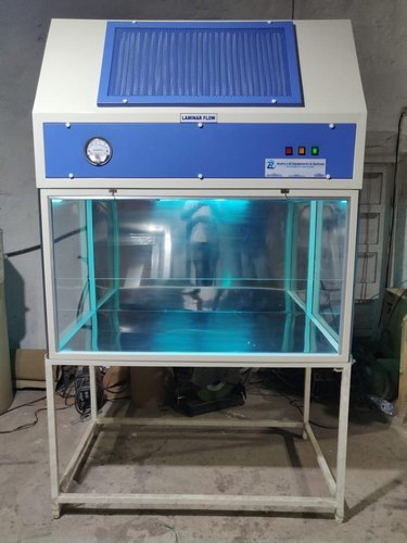 Vertical Laminar Air Flow - Hepa 99.997% Efficiency, 4x2x2 Ft Ivory & Blue Design, 220v Power Supply, Low Noise Level Below 65 Db