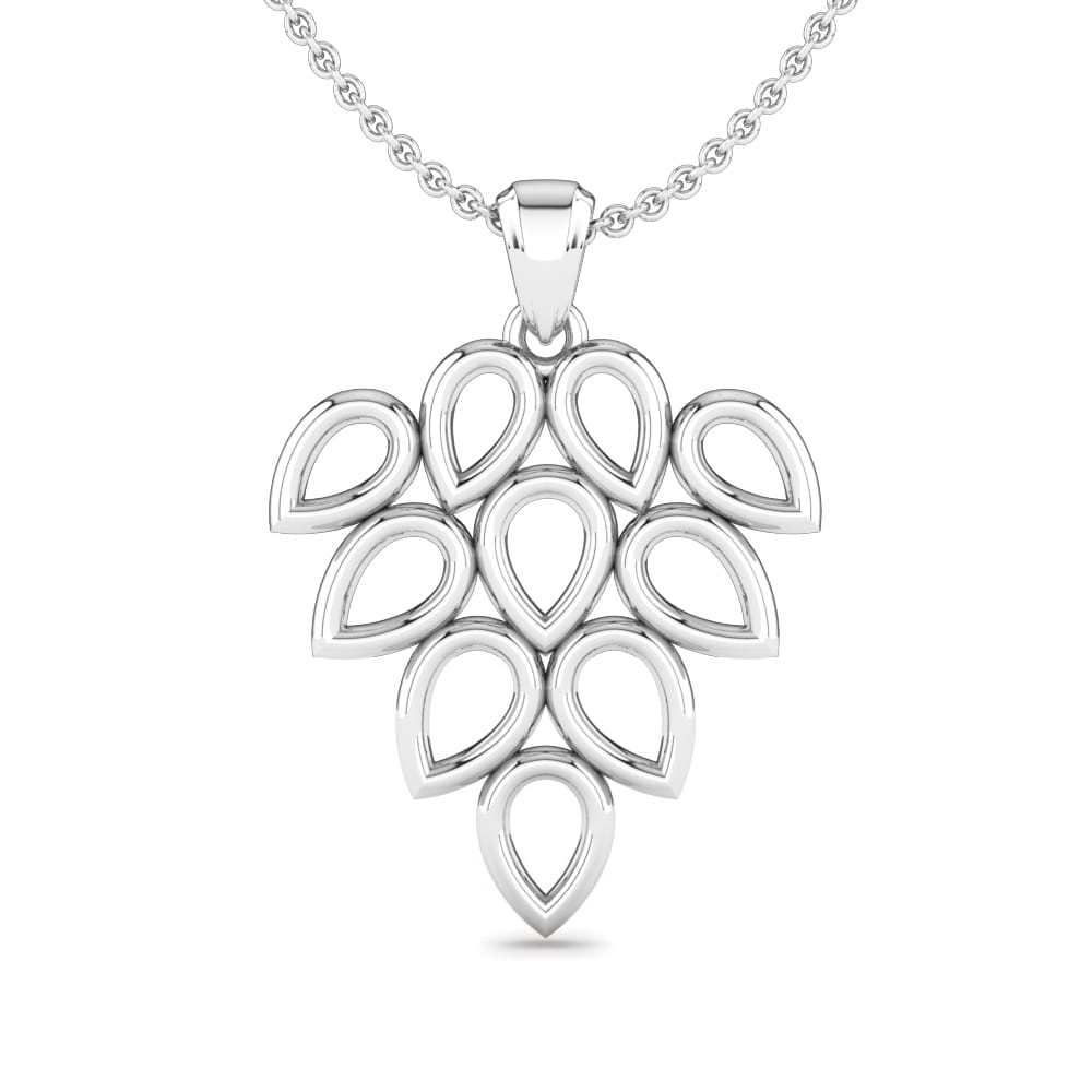 Plain Silver Pendants Gender: Women