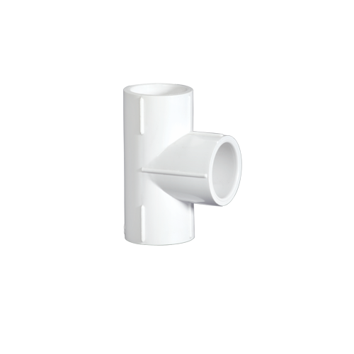 UPVC Tee - 15mm to 200mm Size Range, Durable Corrosion-resistant, Lightweight with High Flow Rate | Easy Installation, Solvent Weld Socket, 10 Bar Pressure Rating