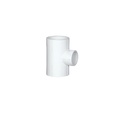 UPVC Reducing Tee - 15mm to 150mm Size Range | White, 10 Bar Pressure Rating, 60°C Temperature Rating