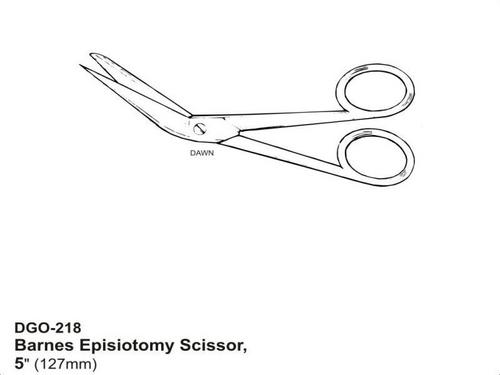 Barnes Episiotomy Scissors  Dimension(L*W*H): 127 Millimeter (Mm)