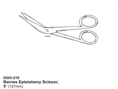 बार्न्स एपिसीओटॉमी कैंची आयाम (L*w*h): 127 मिलीमीटर (मिमी)