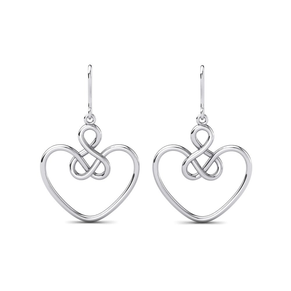 Sterling Silver Plain Earrings Gender: Women