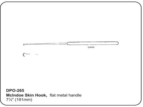 स्टील मैकइंडो स्किन हुक आइटम का आकार