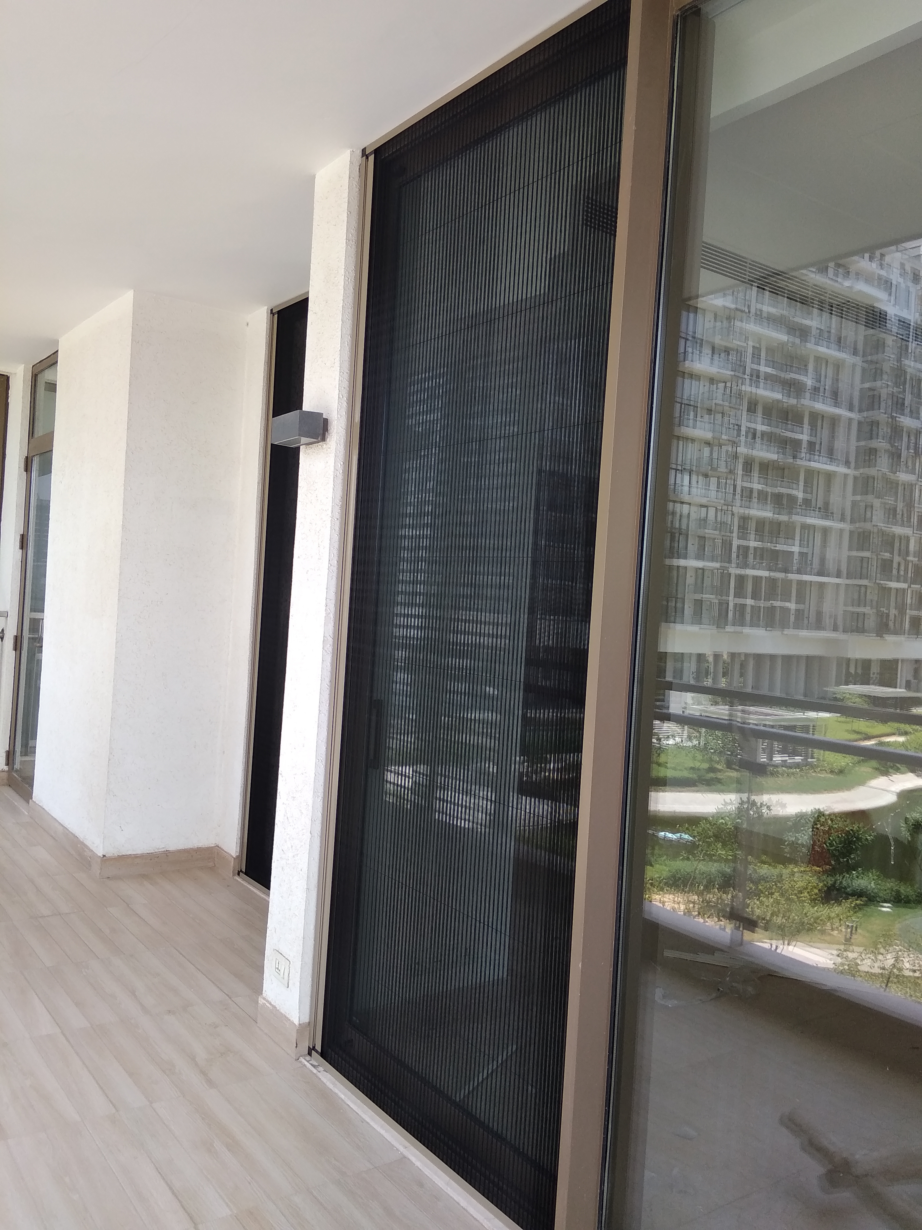 Slim Line Pleated Screens - Polyester Mesh 18/18 | Innovative Pleated Design, Sleek Aluminium Sections, Antifriction, Easy Installation