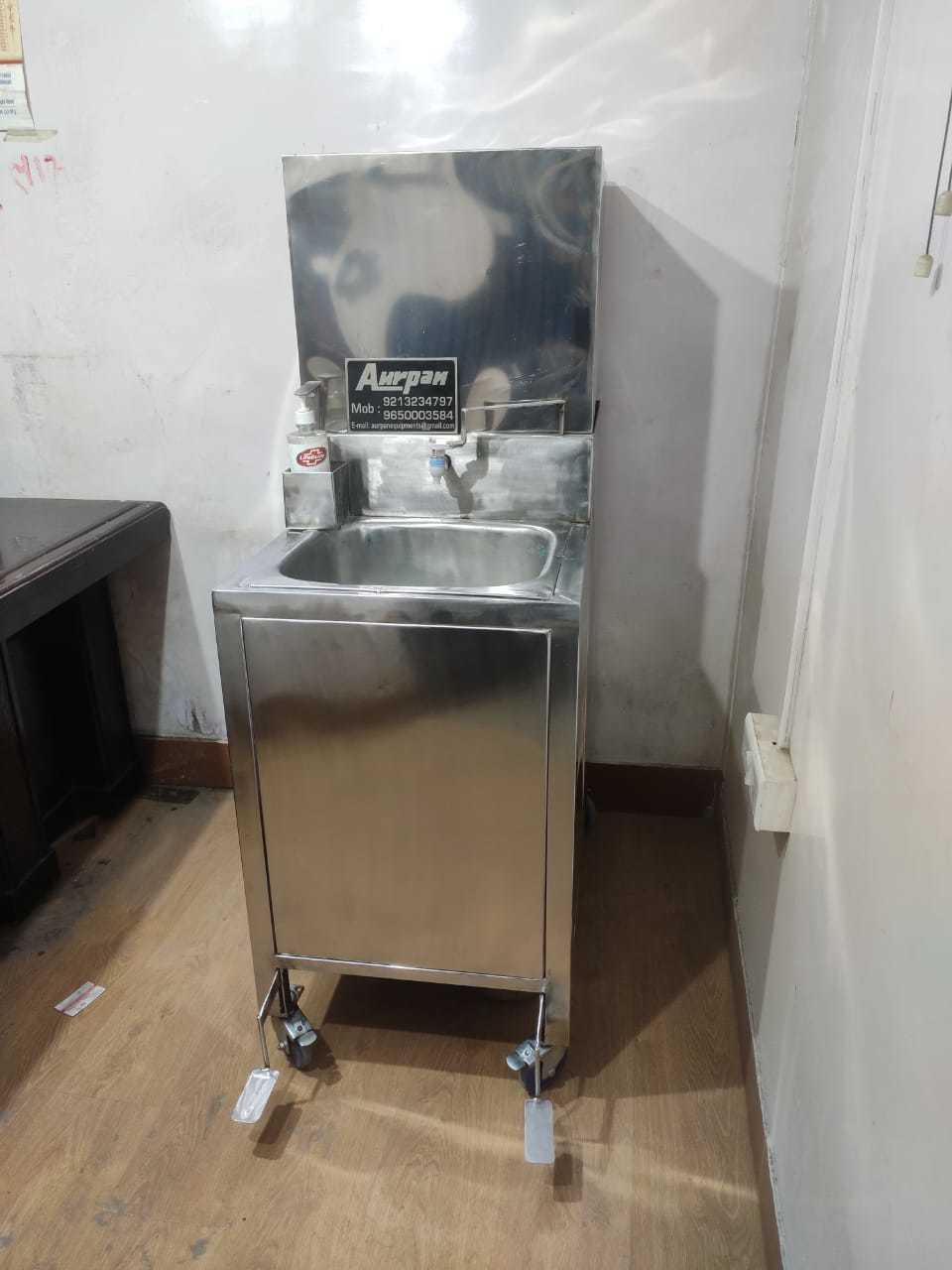 Foot Press Hand Wash Counter