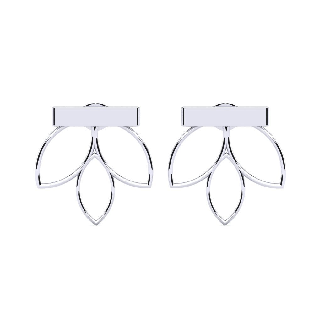 Plain Earring Sterling Silver Gender: Women