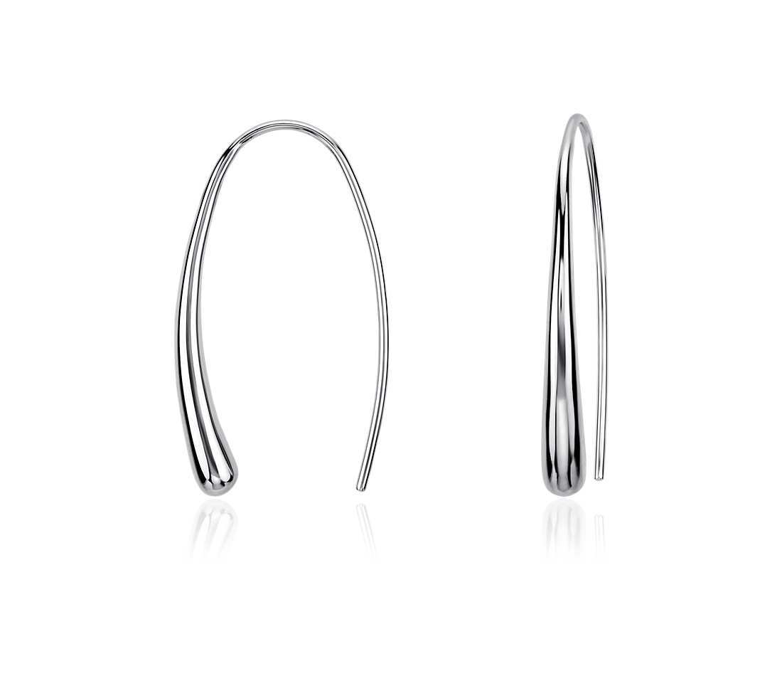 Plain Earring Sterling Silver Gender: Women