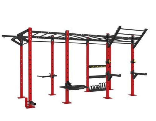 मल्टीकलर क्रॉसफ़िट मंकी ब्रिज रिग 14 फीट