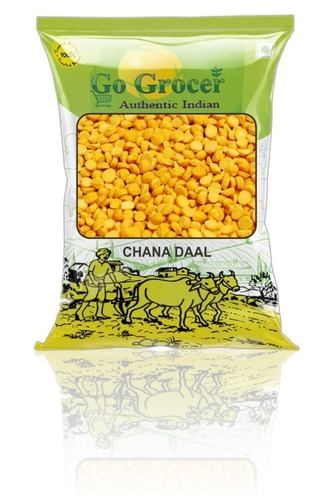 Chana Dal - Splitted, Dried Lentils | Yellow, Round Shape, 100% Purity, Rich in Protein, Folate, Zinc, Calcium, 12 Months Shelf Life
