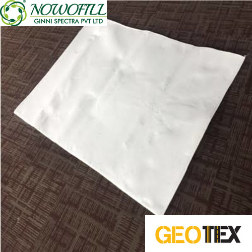 Geo Bags - Polyester Non Woven Geotextile Fabric | White Plain Soft Roll For Versatile Geo Textile Applications