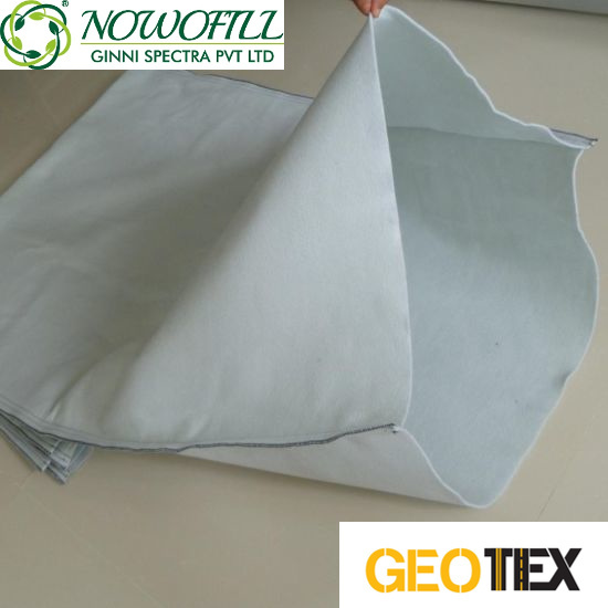 Geo Bags - Polyester Non Woven Geotextile Fabric | White Plain Soft Roll For Versatile Geo Textile Applications