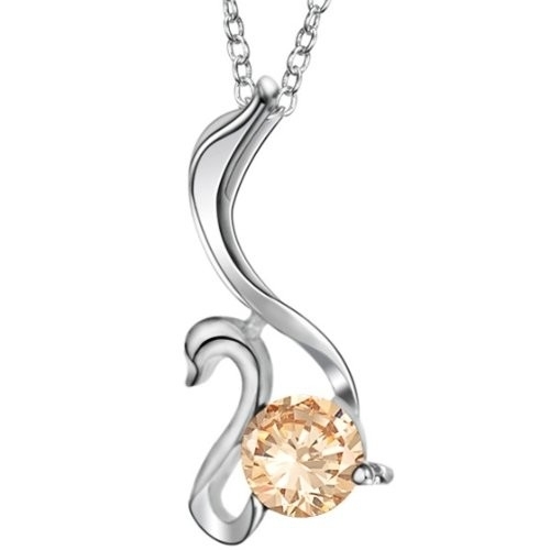 Sterling Silver Pendant Necklace - 92.5% Sterling Silver With High Polish Rhodium Plating | Cubic Zirconia And Swarovski Zirconia, Heart, Cross, And Solitaire Designs For Women, Perfect For Gifts And Parties