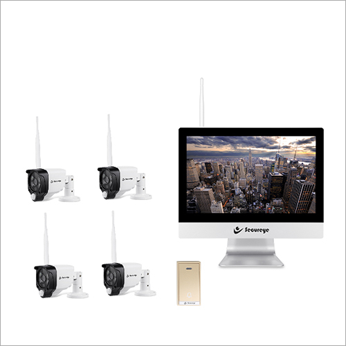 LCD NVR के साथ WiFi 4 चैनल किट