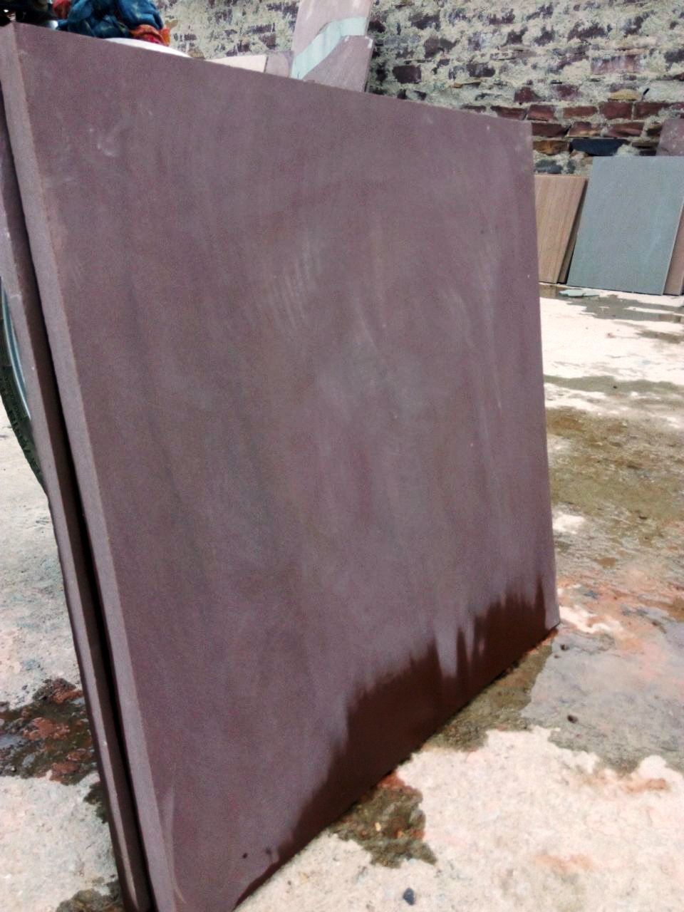 Red Sandstone Slabs - 30 Inch Wide, 20mm Thickness | Antique, Brushed, Flamed Finishes For Paving, Cladding, And Elevation