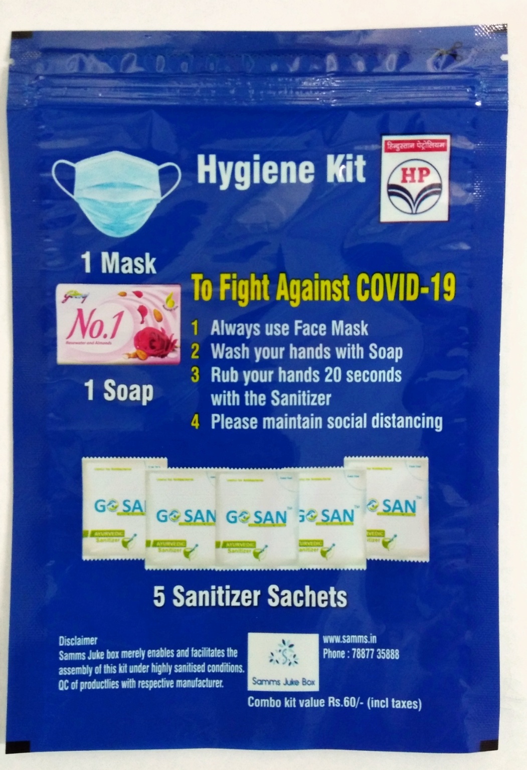Hygiene Kit Packing Pouch