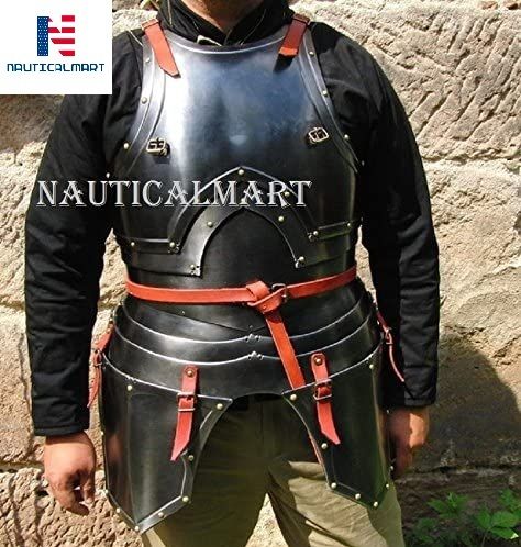 Nauticalmart Larp काल्पनिक मध्यकालीन कॉस्टयूम स्टील आर्मर कुइरास ब्रेस्टप्लेट