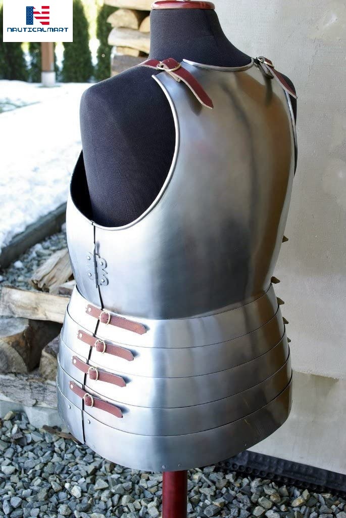 Nauticalmart Medieval Reenactment Steel Cuirass Front & Back Medieval Breastplate