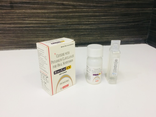 ओरल सस्पेंशन के लिए पोटेशियम क्लैवुनेट के साथ सेफिक्साइम 50 मिलीग्राम