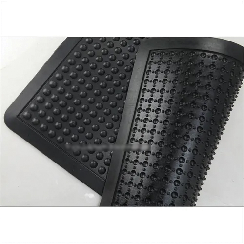 DRS 622 A-wm Bubble Mat - Anti-Slip Latex, 60x90 cm, Black | Ergonomic Design, Hand Washable, Waterproof, Stain Resistant, 15 mm Pile Height