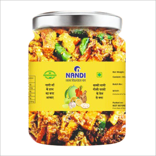 Mixed Pickle - 400 GM, Salty & Spicy Taste | Easily Digestible, Shelf Life of Up to 12 Months