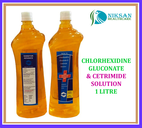 Chlorhexidine Gluconate Cetrimide Disinfectant Solution - 5 Litre Hdpe Jar, Orange Color | Antiseptic Liquid For Multiple External Uses, Ready To Use