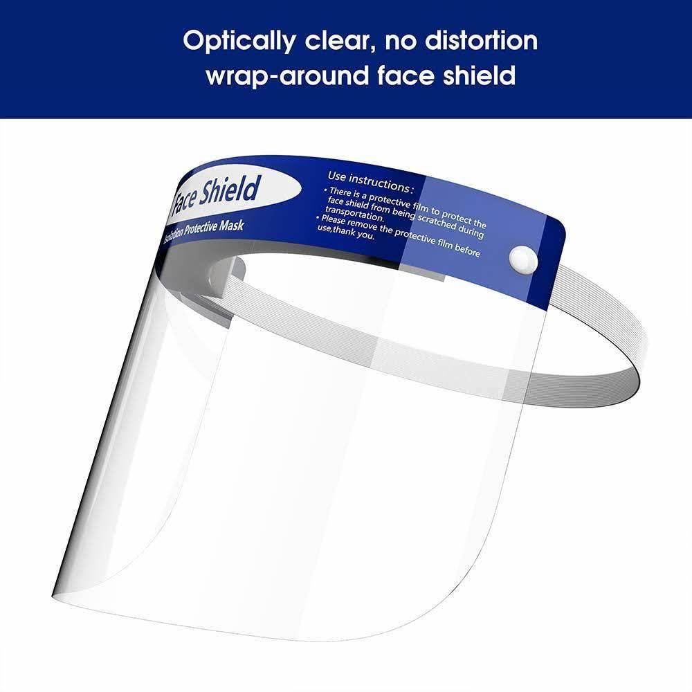 Blue & Natural Face Shield