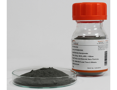 Lead Selenide Nanopowder - PbSe, Purity: 99.9%, APS: <100nm, Black Color, Density: 8.1 g/cm³, Nanoshel Grade, Powder Form | Stock No: NS6130-02-241, CAS: 12069-00-0