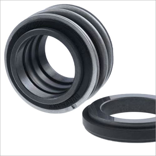 Rubber Bellow Mechanical Seal - Stainless Steel Inner, 50 Mm Shaft Diameter, Round Shape, Up To 10 Bars Pressure | Axial Flexibility, Waste Water Treatment Application