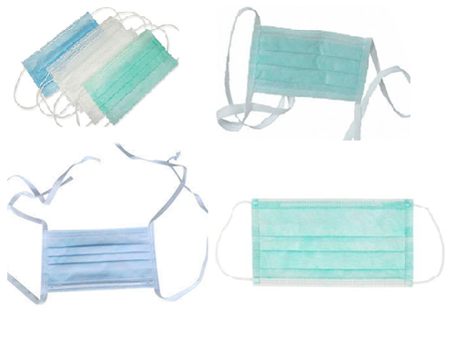 नोज क्लिप के बिना ट्रिपल लेयर मास्क