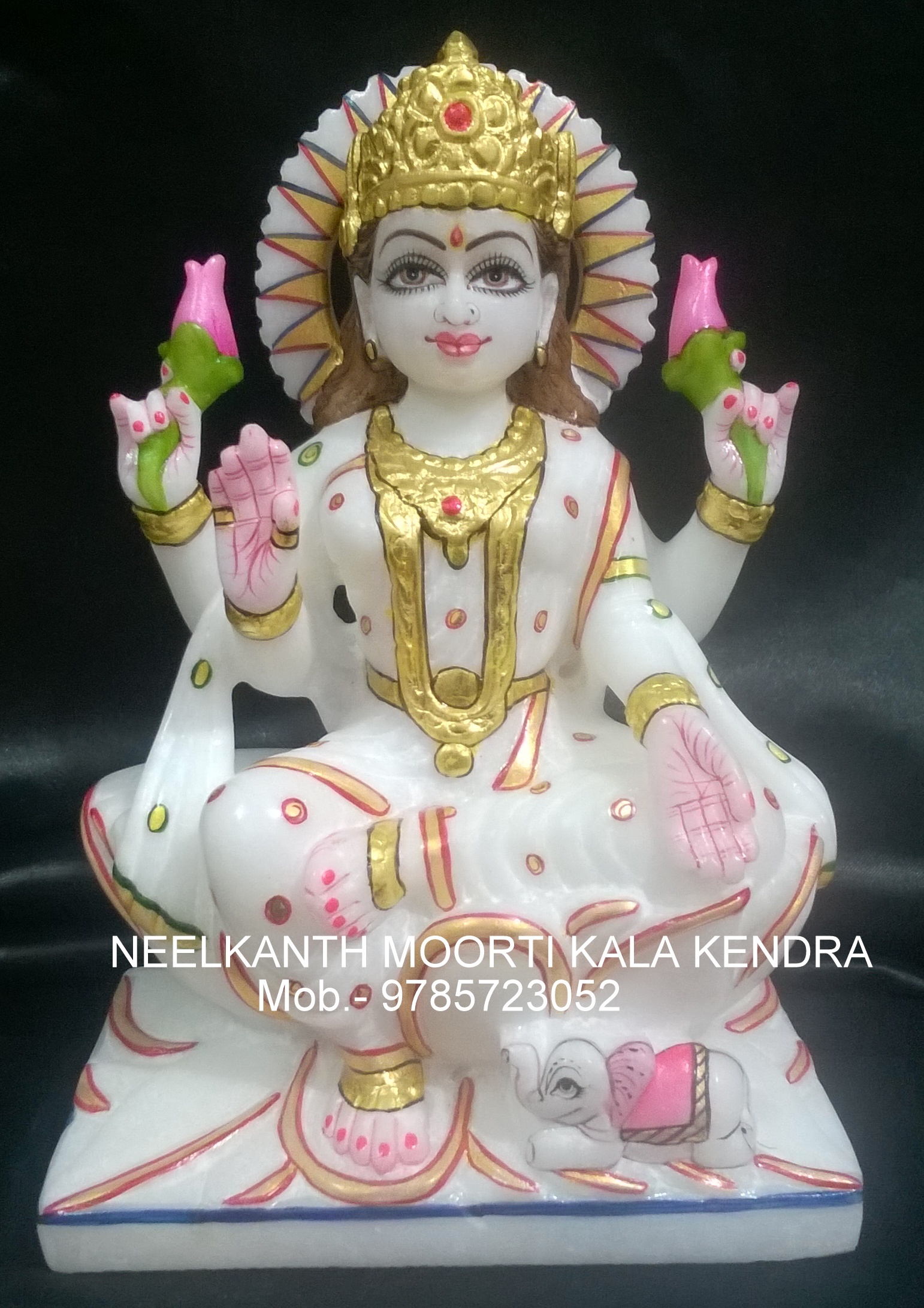 White Laxmi Statue Idol