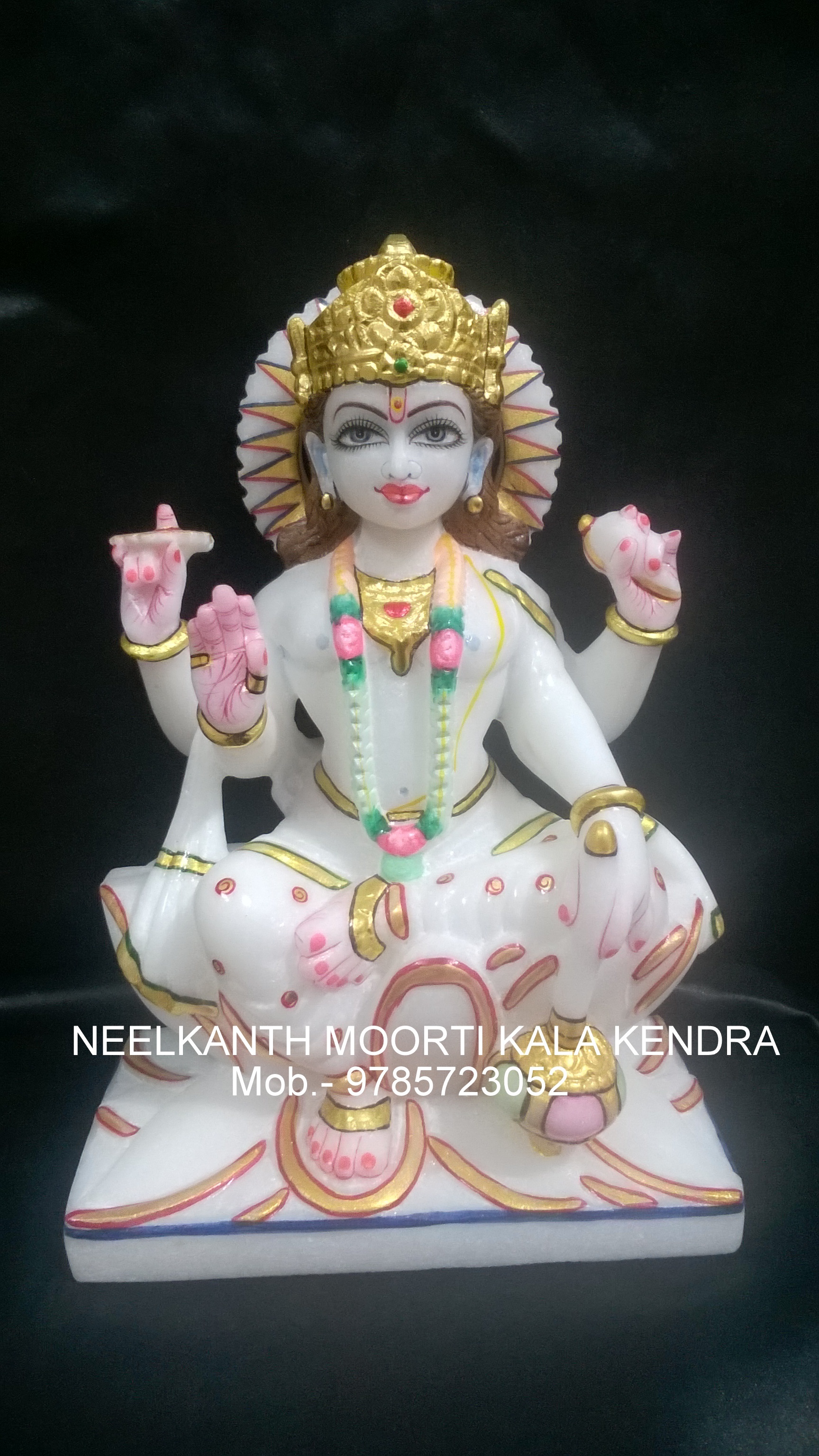 White Marble Lord Vishnu Statue