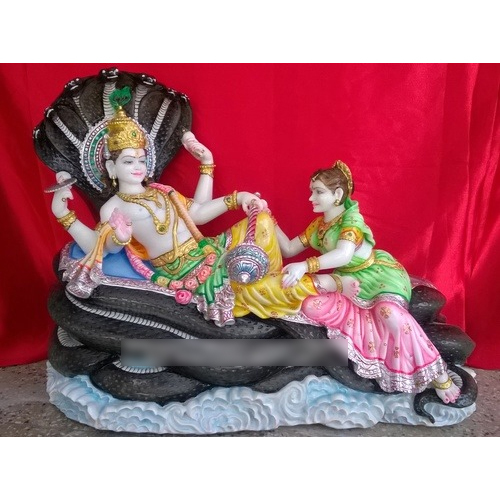 Marble Shesh Shaiya God Statue - Height: Approximately 2 Feet Foot (Ft)