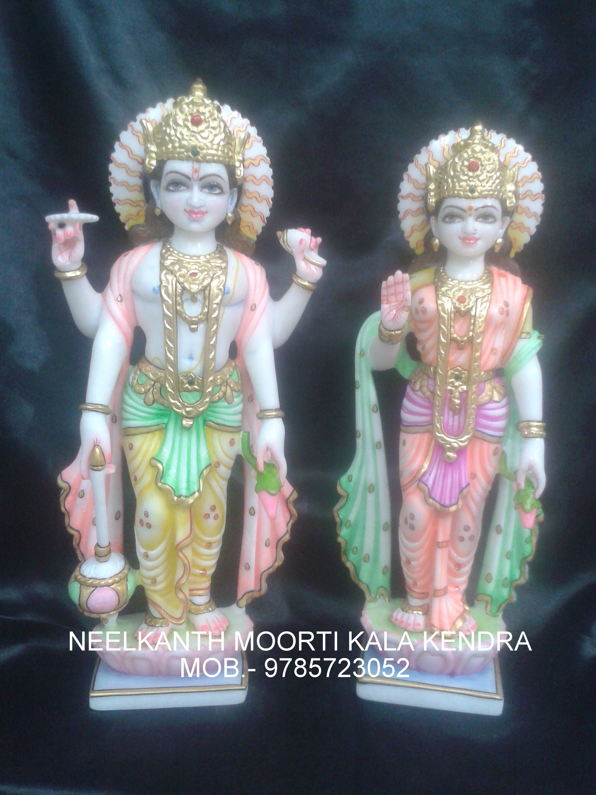 Marble Vishnu Narayan God Statue
