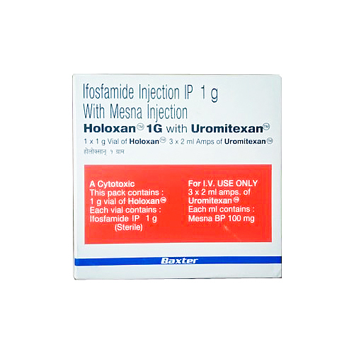 Ifosfamide With Mesna Injection - Liquid Formulation For Effective Cancer Treatment | Rapid Action Against Multiple Cancer Types, With Bladder Protection Features