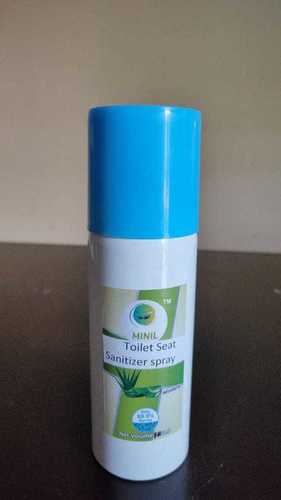 Toilet seat sanitizer spray