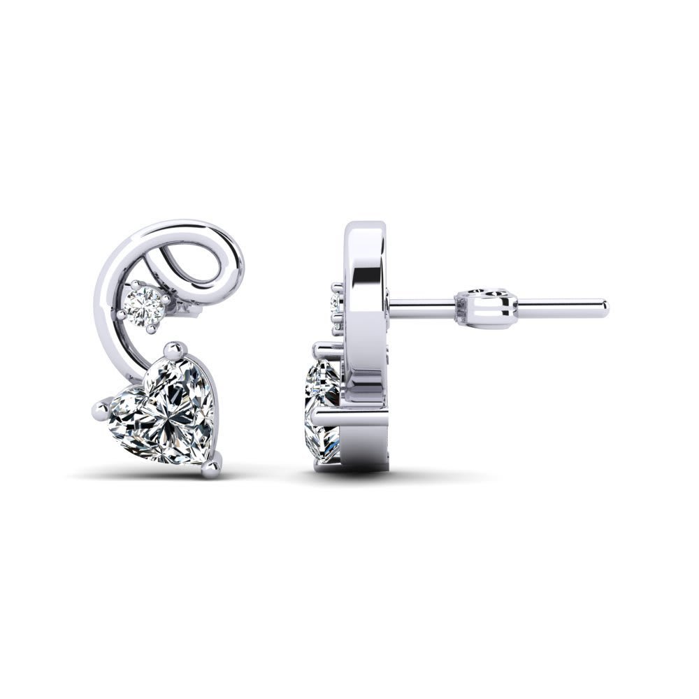 Sterling Silver Ear Studs Gender: Women