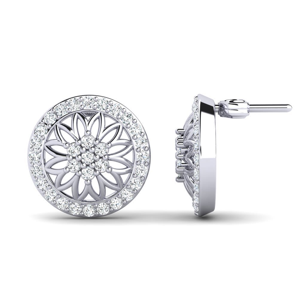 Sterling Silver Ear Studs Gender: Women